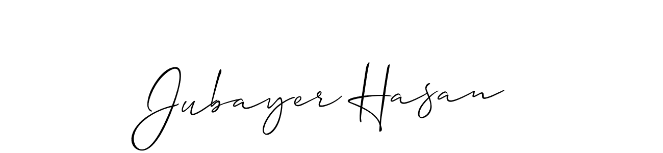 How to Draw Jubayer Hasan signature style? Allison_Script is a latest design signature styles for name Jubayer Hasan. Jubayer Hasan signature style 2 images and pictures png