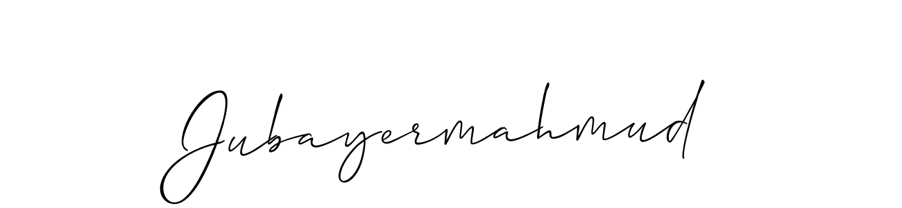 It looks lik you need a new signature style for name Jubayermahmud. Design unique handwritten (Allison_Script) signature with our free signature maker in just a few clicks. Jubayermahmud signature style 2 images and pictures png