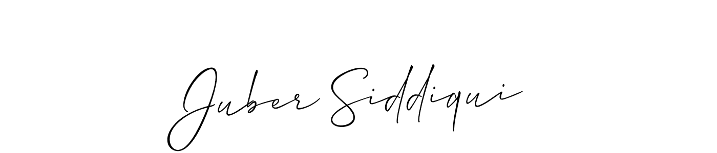 Juber Siddiqui stylish signature style. Best Handwritten Sign (Allison_Script) for my name. Handwritten Signature Collection Ideas for my name Juber Siddiqui. Juber Siddiqui signature style 2 images and pictures png