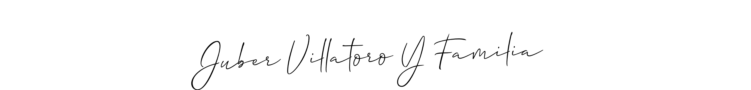This is the best signature style for the Juber Villatoro Y Familia name. Also you like these signature font (Allison_Script). Mix name signature. Juber Villatoro Y Familia signature style 2 images and pictures png