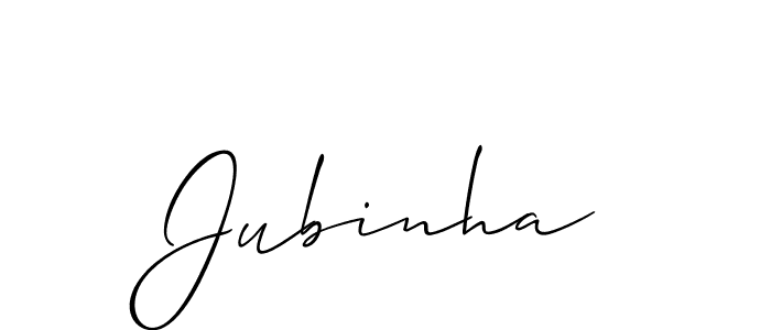 Also we have Jubinha name is the best signature style. Create professional handwritten signature collection using Allison_Script autograph style. Jubinha signature style 2 images and pictures png