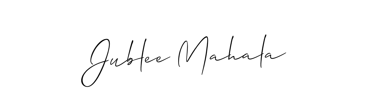 Allison_Script is a professional signature style that is perfect for those who want to add a touch of class to their signature. It is also a great choice for those who want to make their signature more unique. Get Jublee Mahala name to fancy signature for free. Jublee Mahala signature style 2 images and pictures png