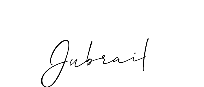 Best and Professional Signature Style for Jubrail. Allison_Script Best Signature Style Collection. Jubrail signature style 2 images and pictures png