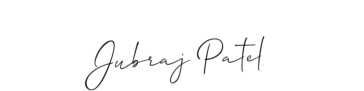 This is the best signature style for the Jubraj Patel name. Also you like these signature font (Allison_Script). Mix name signature. Jubraj Patel signature style 2 images and pictures png