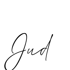 Allison_Script is a professional signature style that is perfect for those who want to add a touch of class to their signature. It is also a great choice for those who want to make their signature more unique. Get Jud name to fancy signature for free. Jud signature style 2 images and pictures png