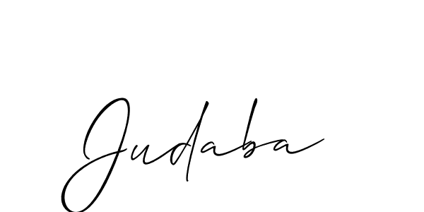 It looks lik you need a new signature style for name Judaba. Design unique handwritten (Allison_Script) signature with our free signature maker in just a few clicks. Judaba signature style 2 images and pictures png