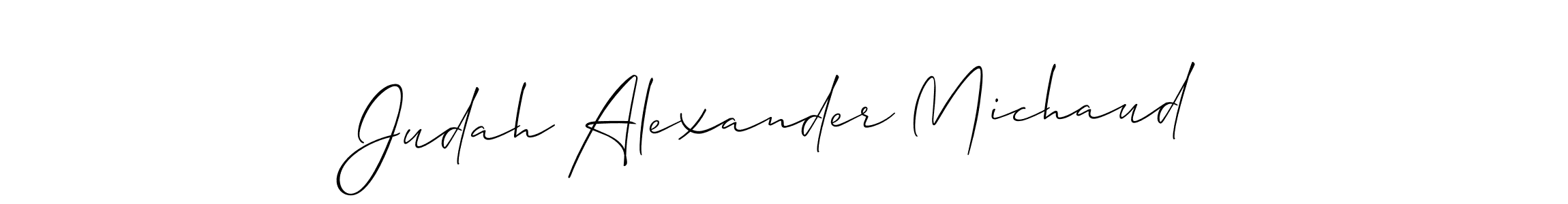 Make a beautiful signature design for name Judah Alexander Michaud. With this signature (Allison_Script) style, you can create a handwritten signature for free. Judah Alexander Michaud signature style 2 images and pictures png