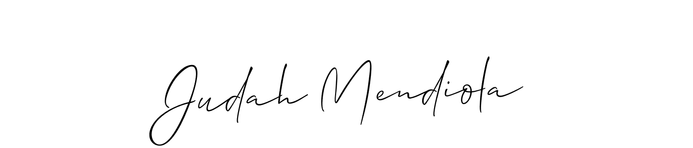 Make a short Judah Mendiola signature style. Manage your documents anywhere anytime using Allison_Script. Create and add eSignatures, submit forms, share and send files easily. Judah Mendiola signature style 2 images and pictures png