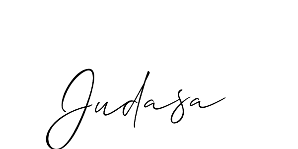 How to make Judasa signature? Allison_Script is a professional autograph style. Create handwritten signature for Judasa name. Judasa signature style 2 images and pictures png