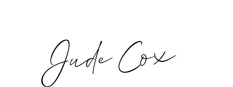 Jude Cox stylish signature style. Best Handwritten Sign (Allison_Script) for my name. Handwritten Signature Collection Ideas for my name Jude Cox. Jude Cox signature style 2 images and pictures png