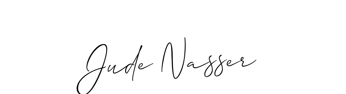Create a beautiful signature design for name Jude Nasser. With this signature (Allison_Script) fonts, you can make a handwritten signature for free. Jude Nasser signature style 2 images and pictures png