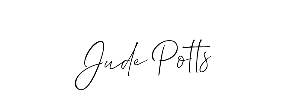 How to make Jude Potts signature? Allison_Script is a professional autograph style. Create handwritten signature for Jude Potts name. Jude Potts signature style 2 images and pictures png