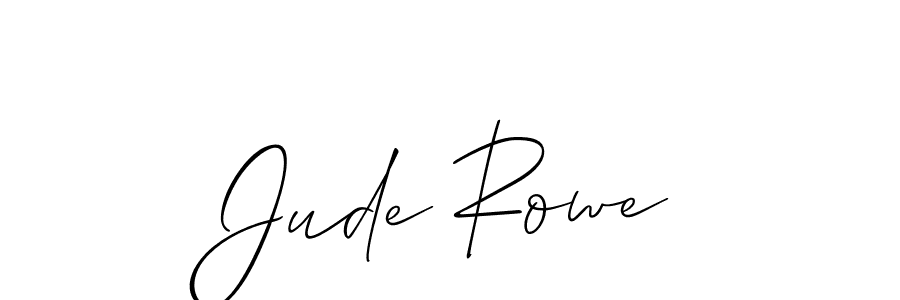 Create a beautiful signature design for name Jude Rowe. With this signature (Allison_Script) fonts, you can make a handwritten signature for free. Jude Rowe signature style 2 images and pictures png