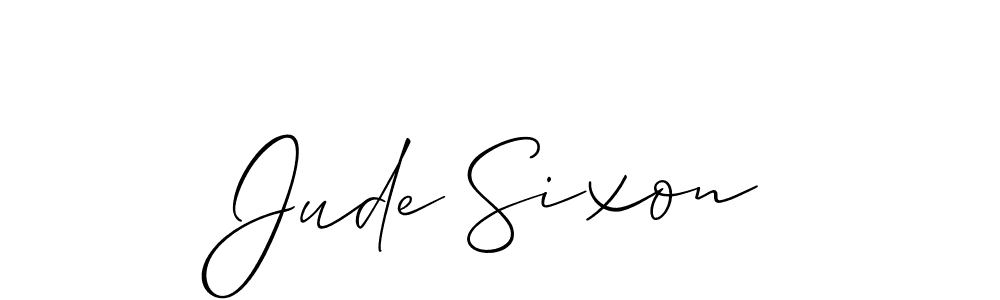 Best and Professional Signature Style for Jude Sixon. Allison_Script Best Signature Style Collection. Jude Sixon signature style 2 images and pictures png