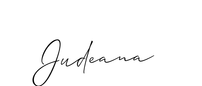 if you are searching for the best signature style for your name Judeana. so please give up your signature search. here we have designed multiple signature styles  using Allison_Script. Judeana signature style 2 images and pictures png