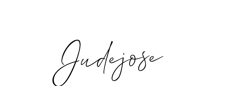 Also we have Judejose name is the best signature style. Create professional handwritten signature collection using Allison_Script autograph style. Judejose signature style 2 images and pictures png