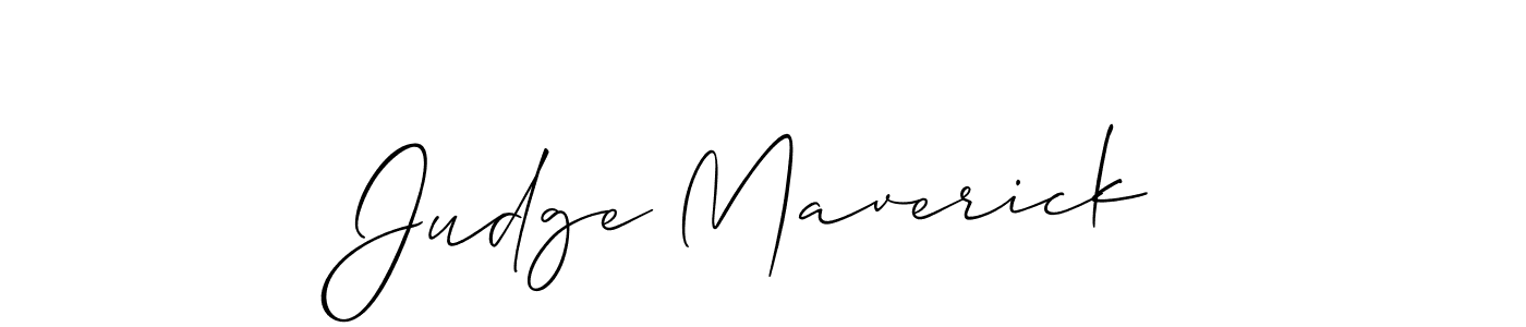 Make a beautiful signature design for name Judge Maverick. With this signature (Allison_Script) style, you can create a handwritten signature for free. Judge Maverick signature style 2 images and pictures png