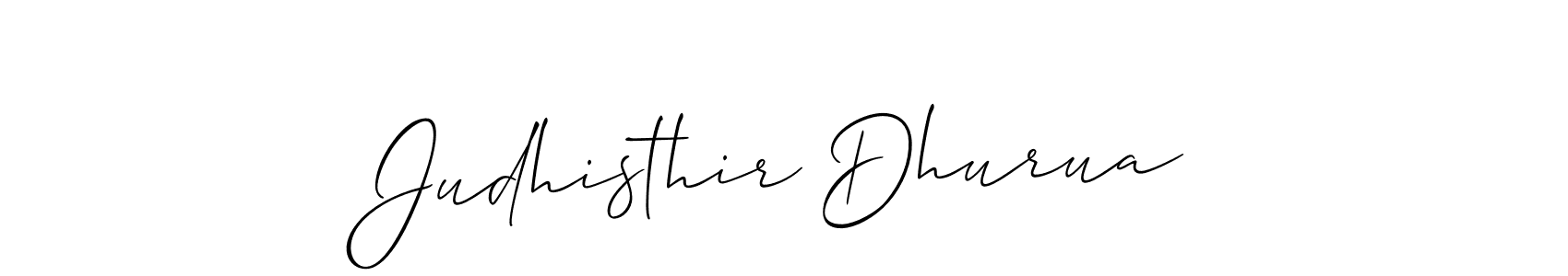 Make a short Judhisthir Dhurua signature style. Manage your documents anywhere anytime using Allison_Script. Create and add eSignatures, submit forms, share and send files easily. Judhisthir Dhurua signature style 2 images and pictures png