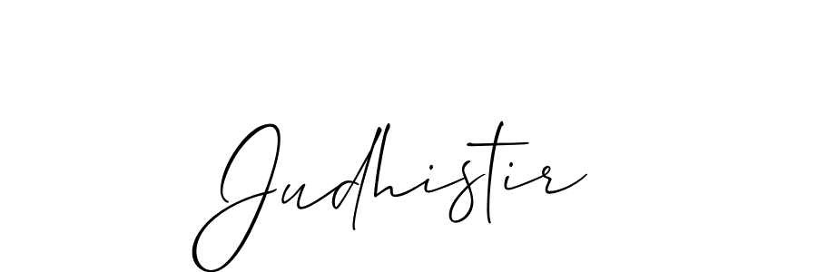 Design your own signature with our free online signature maker. With this signature software, you can create a handwritten (Allison_Script) signature for name Judhistir. Judhistir signature style 2 images and pictures png