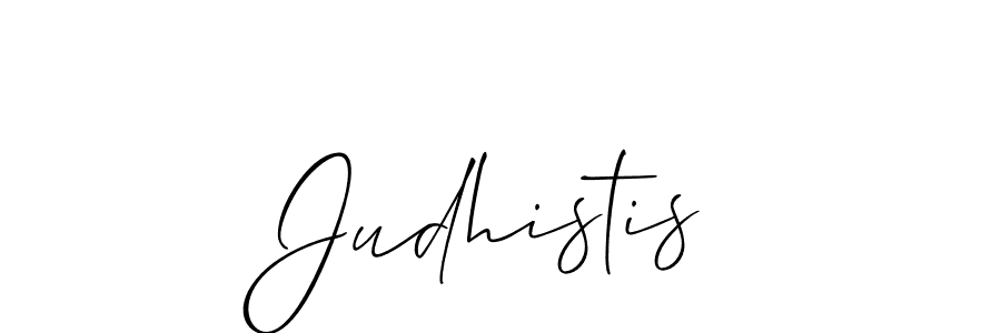 Make a beautiful signature design for name Judhistis. Use this online signature maker to create a handwritten signature for free. Judhistis signature style 2 images and pictures png