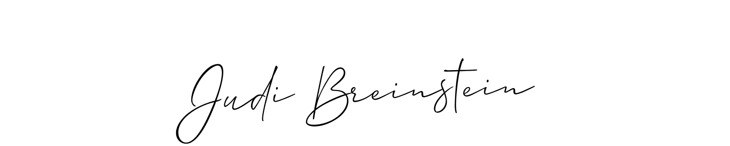 Judi Breinstein stylish signature style. Best Handwritten Sign (Allison_Script) for my name. Handwritten Signature Collection Ideas for my name Judi Breinstein. Judi Breinstein signature style 2 images and pictures png
