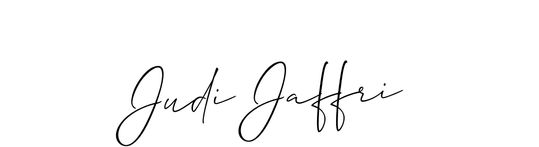 Use a signature maker to create a handwritten signature online. With this signature software, you can design (Allison_Script) your own signature for name Judi Jaffri. Judi Jaffri signature style 2 images and pictures png