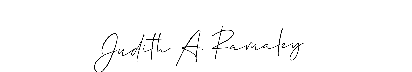 Also You can easily find your signature by using the search form. We will create Judith A. Ramaley name handwritten signature images for you free of cost using Allison_Script sign style. Judith A. Ramaley signature style 2 images and pictures png