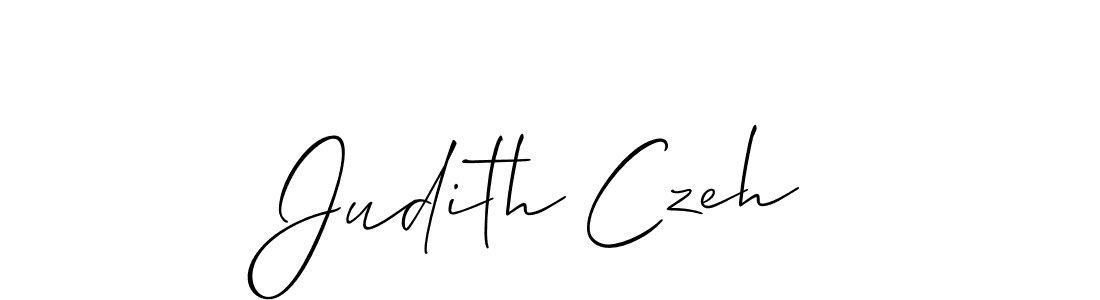 How to make Judith Czeh name signature. Use Allison_Script style for creating short signs online. This is the latest handwritten sign. Judith Czeh signature style 2 images and pictures png