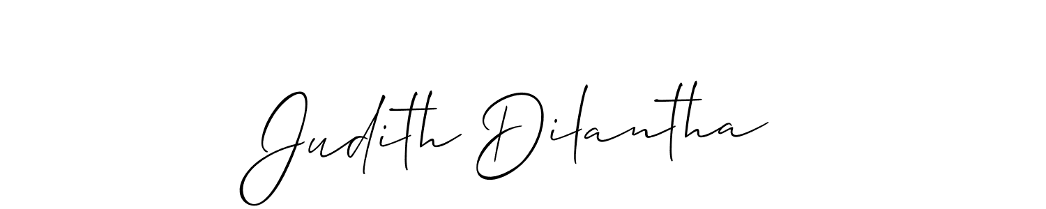 Allison_Script is a professional signature style that is perfect for those who want to add a touch of class to their signature. It is also a great choice for those who want to make their signature more unique. Get Judith Dilantha name to fancy signature for free. Judith Dilantha signature style 2 images and pictures png