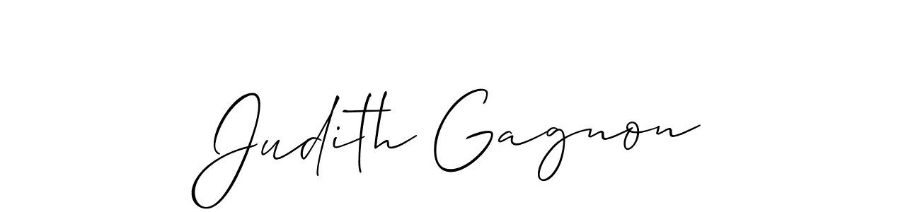 Use a signature maker to create a handwritten signature online. With this signature software, you can design (Allison_Script) your own signature for name Judith Gagnon. Judith Gagnon signature style 2 images and pictures png