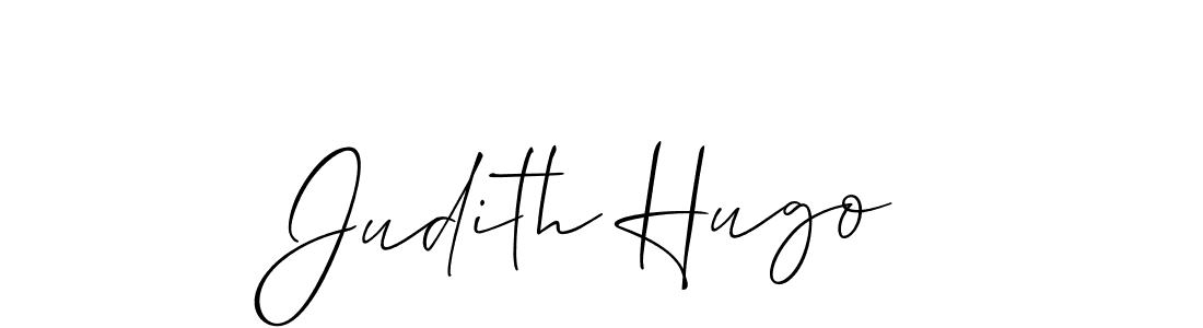 How to make Judith Hugo signature? Allison_Script is a professional autograph style. Create handwritten signature for Judith Hugo name. Judith Hugo signature style 2 images and pictures png