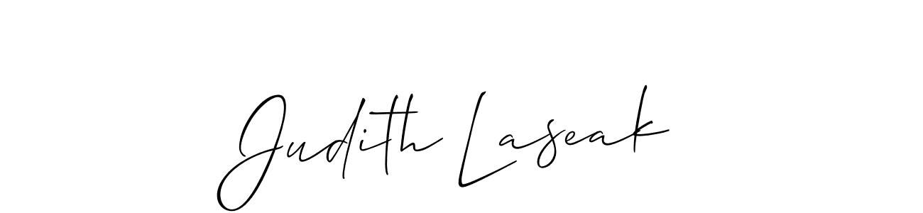 How to make Judith Laseak name signature. Use Allison_Script style for creating short signs online. This is the latest handwritten sign. Judith Laseak signature style 2 images and pictures png