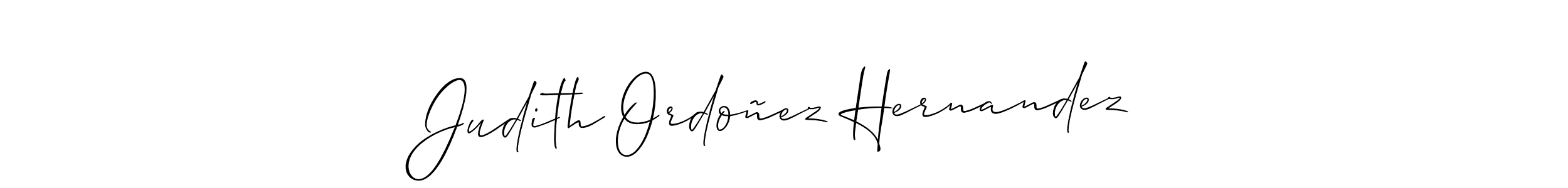 How to make Judith Ordoñez Hernandez signature? Allison_Script is a professional autograph style. Create handwritten signature for Judith Ordoñez Hernandez name. Judith Ordoñez Hernandez signature style 2 images and pictures png