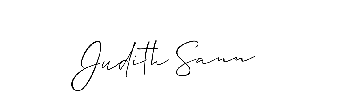 The best way (Allison_Script) to make a short signature is to pick only two or three words in your name. The name Judith Sann include a total of six letters. For converting this name. Judith Sann signature style 2 images and pictures png