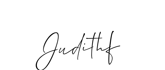 Make a beautiful signature design for name Judithf. With this signature (Allison_Script) style, you can create a handwritten signature for free. Judithf signature style 2 images and pictures png