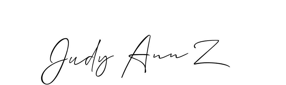 Judy Ann Z stylish signature style. Best Handwritten Sign (Allison_Script) for my name. Handwritten Signature Collection Ideas for my name Judy Ann Z. Judy Ann Z signature style 2 images and pictures png