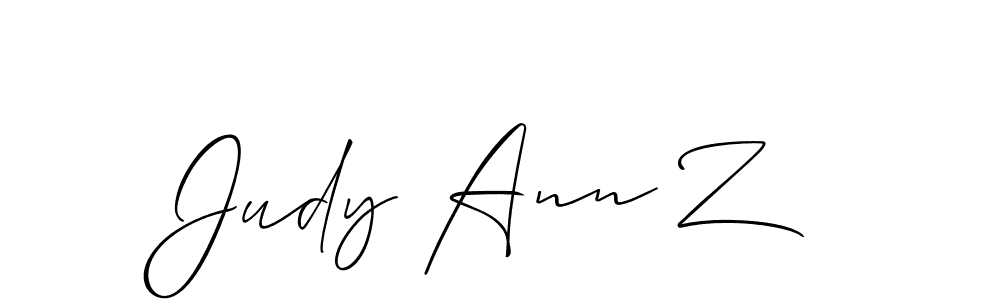 Best and Professional Signature Style for Judy Ann Z. Allison_Script Best Signature Style Collection. Judy Ann Z signature style 2 images and pictures png
