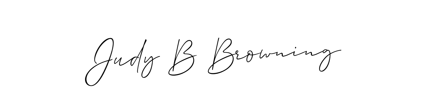 You should practise on your own different ways (Allison_Script) to write your name (Judy B Browning) in signature. don't let someone else do it for you. Judy B Browning signature style 2 images and pictures png