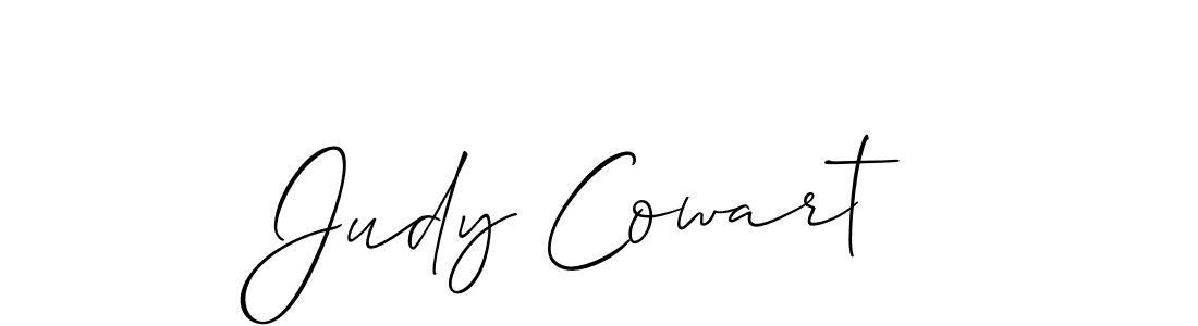 Judy Cowart stylish signature style. Best Handwritten Sign (Allison_Script) for my name. Handwritten Signature Collection Ideas for my name Judy Cowart. Judy Cowart signature style 2 images and pictures png