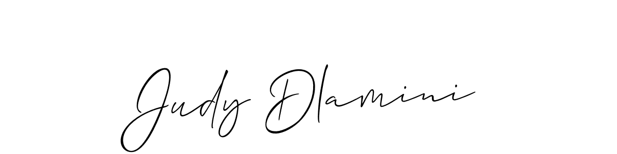 The best way (Allison_Script) to make a short signature is to pick only two or three words in your name. The name Judy Dlamini include a total of six letters. For converting this name. Judy Dlamini signature style 2 images and pictures png