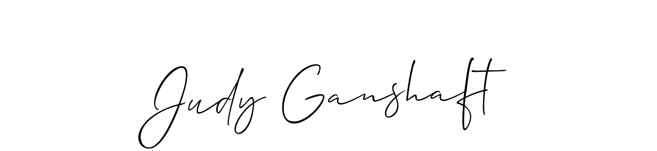 Create a beautiful signature design for name Judy Ganshaft. With this signature (Allison_Script) fonts, you can make a handwritten signature for free. Judy Ganshaft signature style 2 images and pictures png