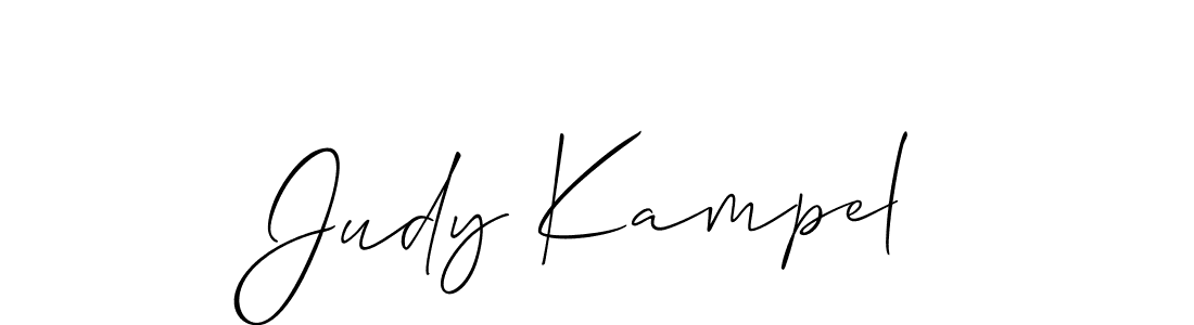 Create a beautiful signature design for name Judy Kampel. With this signature (Allison_Script) fonts, you can make a handwritten signature for free. Judy Kampel signature style 2 images and pictures png
