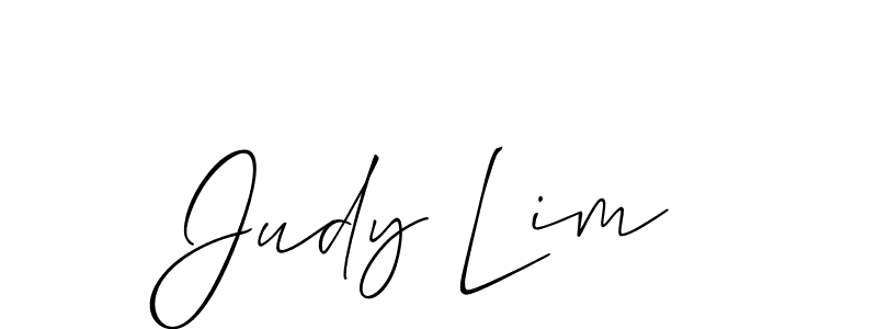Judy Lim stylish signature style. Best Handwritten Sign (Allison_Script) for my name. Handwritten Signature Collection Ideas for my name Judy Lim. Judy Lim signature style 2 images and pictures png
