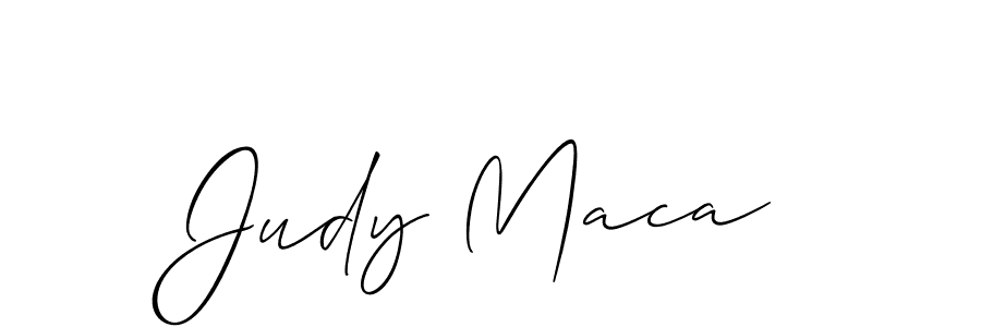 Design your own signature with our free online signature maker. With this signature software, you can create a handwritten (Allison_Script) signature for name Judy Maca. Judy Maca signature style 2 images and pictures png