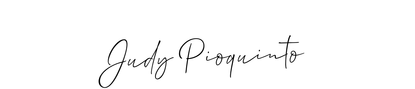 This is the best signature style for the Judy Pioquinto name. Also you like these signature font (Allison_Script). Mix name signature. Judy Pioquinto signature style 2 images and pictures png