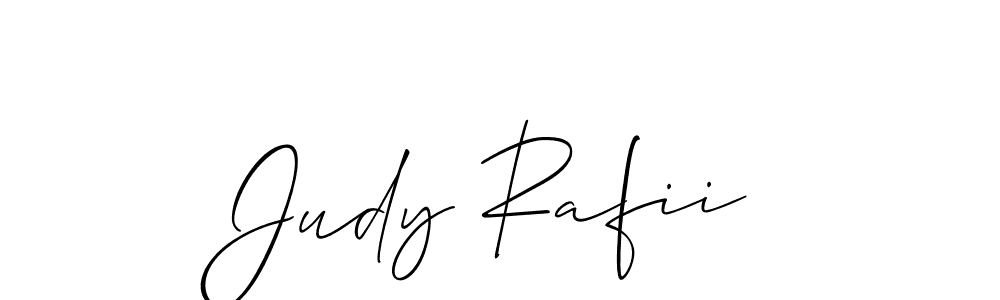 if you are searching for the best signature style for your name Judy Rafii. so please give up your signature search. here we have designed multiple signature styles  using Allison_Script. Judy Rafii signature style 2 images and pictures png
