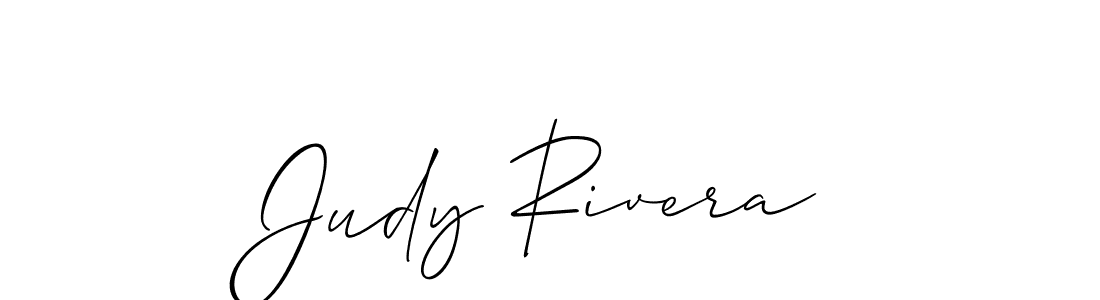 How to make Judy Rivera name signature. Use Allison_Script style for creating short signs online. This is the latest handwritten sign. Judy Rivera signature style 2 images and pictures png