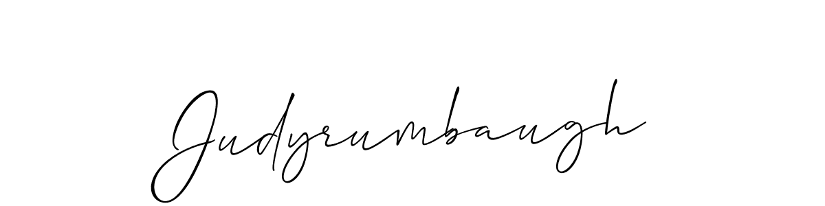 How to make Judyrumbaugh signature? Allison_Script is a professional autograph style. Create handwritten signature for Judyrumbaugh name. Judyrumbaugh signature style 2 images and pictures png