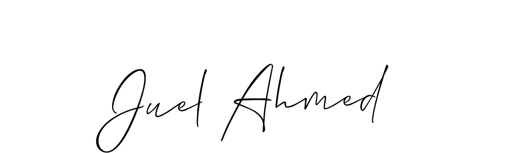 You can use this online signature creator to create a handwritten signature for the name Juel Ahmed. This is the best online autograph maker. Juel Ahmed signature style 2 images and pictures png