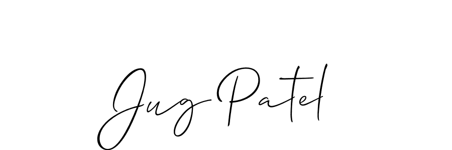 Also we have Jug Patel name is the best signature style. Create professional handwritten signature collection using Allison_Script autograph style. Jug Patel signature style 2 images and pictures png